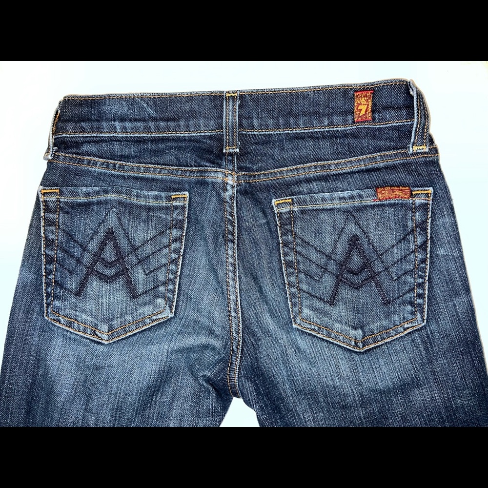 7 For All Mankind A Pocket Flare Jeans Dark Blue kids size 12